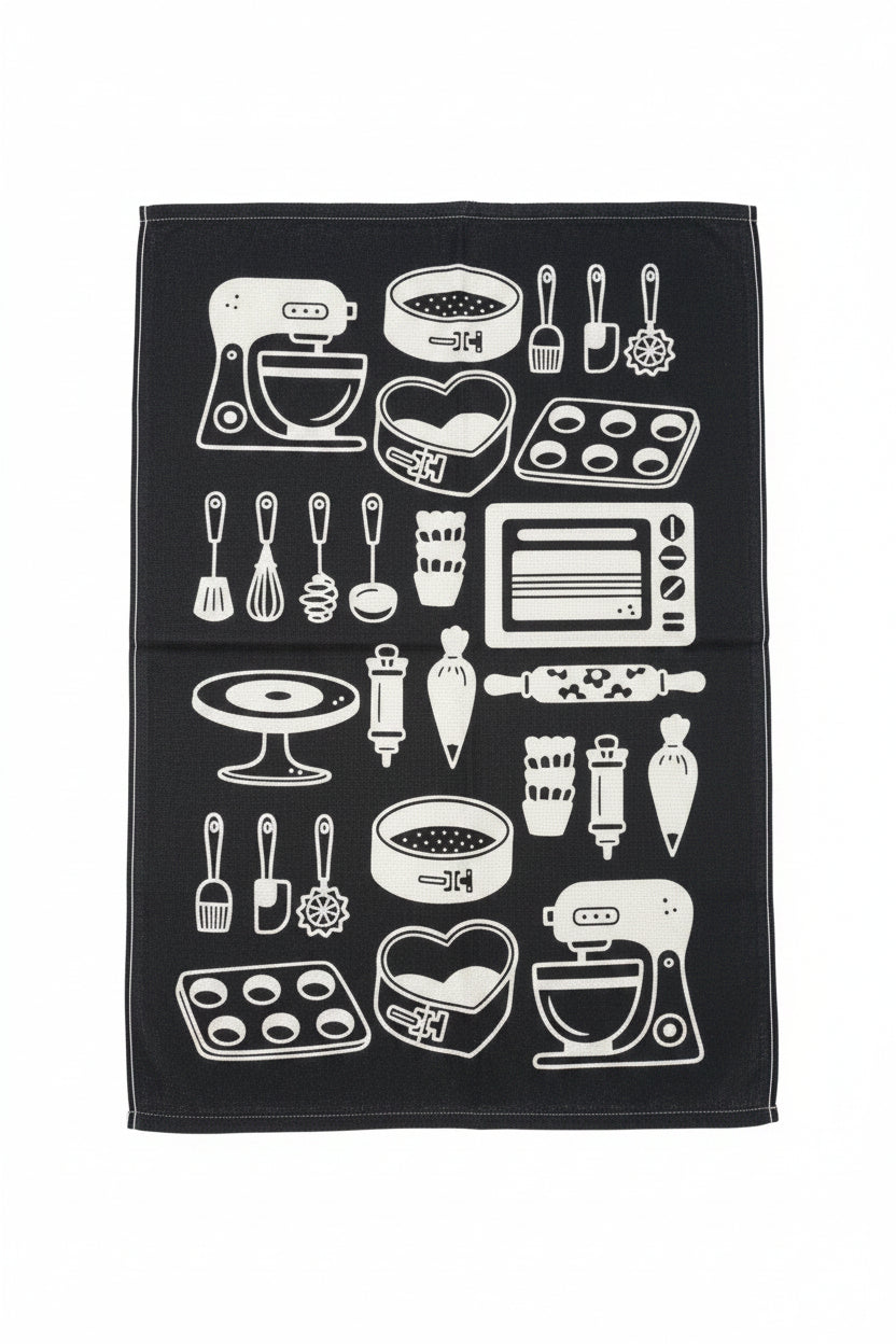 Pano de Copa Döhler Felpudo Menu 45x65cm 240 g/m² 100% Algodão Alta Absorção | Estampas Sortidas
