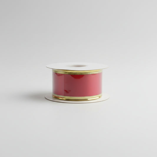 Fita Aramada de Veludo Vermelho 3,8cm x 9,14m – Florarte | Para Laços e Decoração Natalina