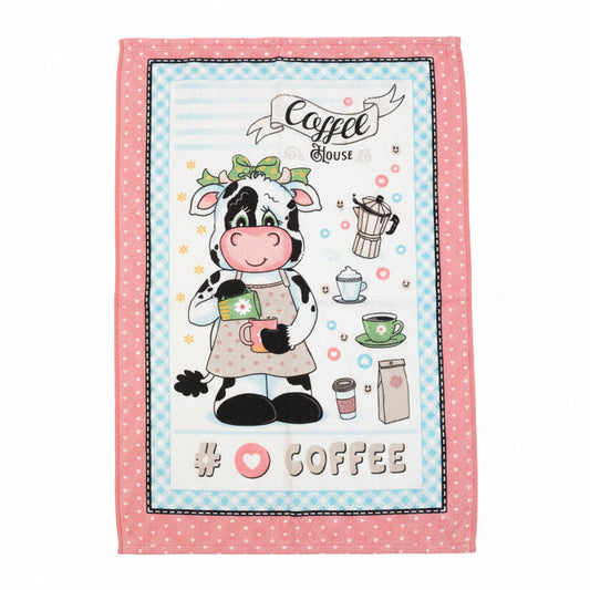 Pano de Copa Felpudo Döhler Cozinheiro 45x65cm 100% Algodão Alta Absorção 240 g/m² | Estampas Sortidas