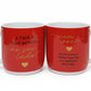 Kit 2 Canecas de Porcelana 300ml Brasfoot Urban – “A Vida é Mais Bonita ao Seu Lado”