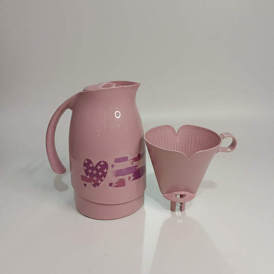 Kit Garrafa Térmica Sanremo 700ml - Suporte Filtro 102 Rosa
