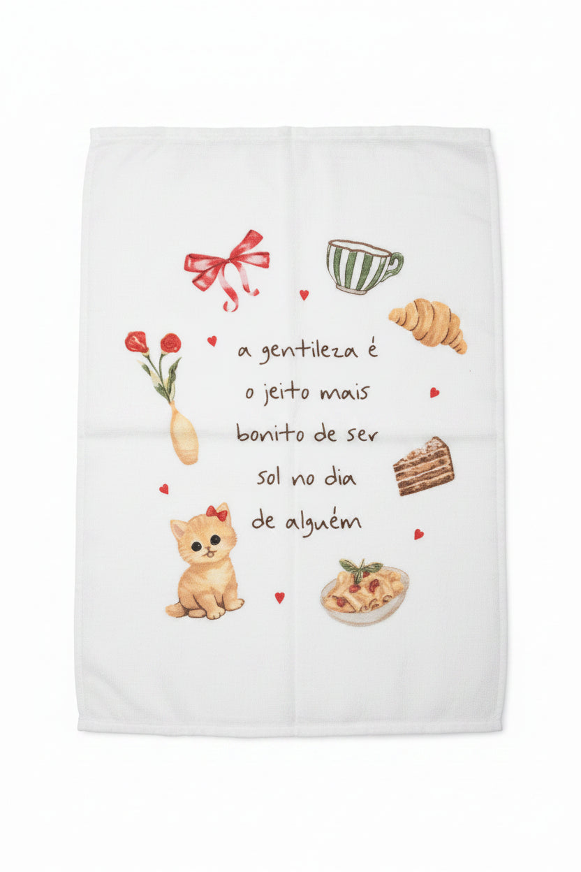 Pano de Copa Felpudo 240 g/m² Döhler Fofuras 45x65cm 100% Algodão Alta Absorção Estampado