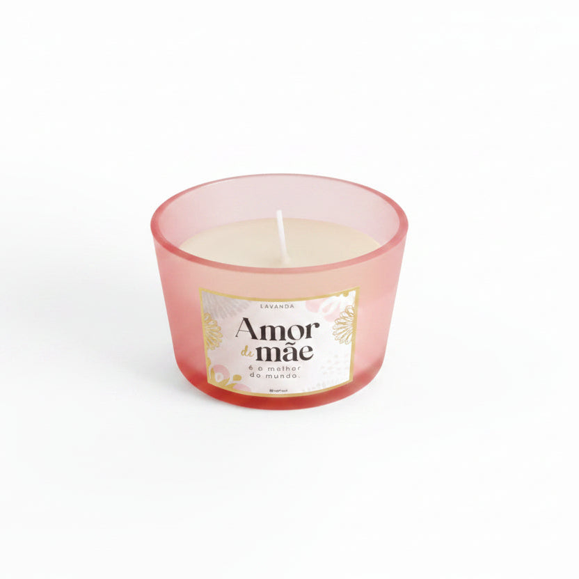 Vela Aromática Lavanda Amor de Mãe é o Melhor do Mundo Brasfoot | Cera de Soja 120 g