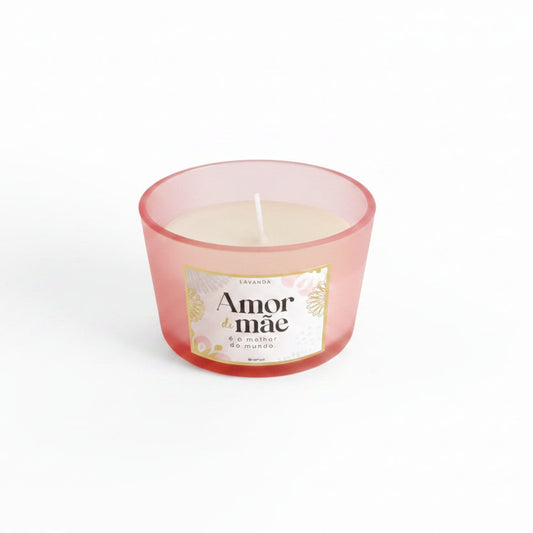 Vela Aromática Lavanda Amor de Mãe é o Melhor do Mundo Brasfoot | Cera de Soja 120 g