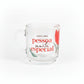 Caneca de Vidro Elegance 300ml Brasfoot - Um Presente Para Uma Pessoa Muito Especial