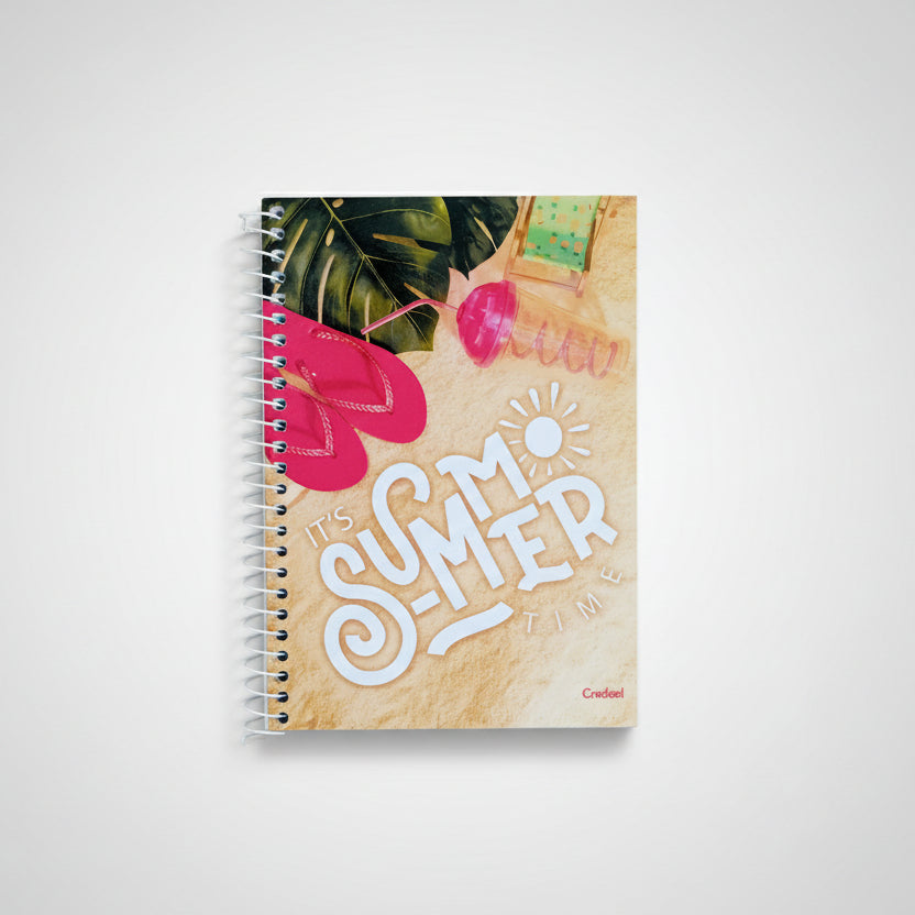 Caderno Pequeno 1/4 My Collection Feminino Credeal 80 Folhas Capa Dura 140 x 202 mm