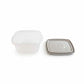 Conjunto 2 Potes Quadrados Plástico Sanremo 800ml — Linha Fácil | BPA Free