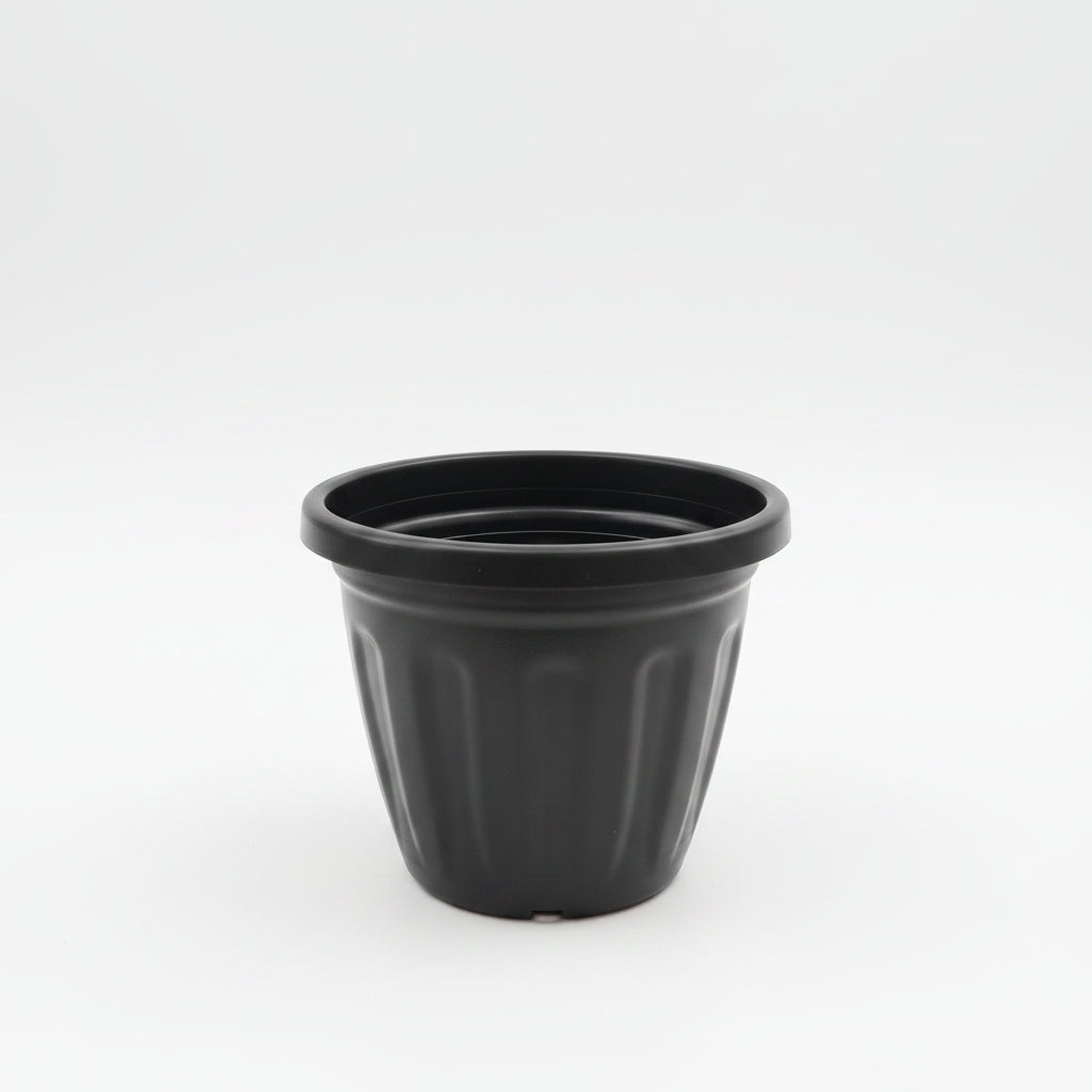 Vaso de Planta Redondo Preto Nº 1 Gibafer – Plástico 13x11cm