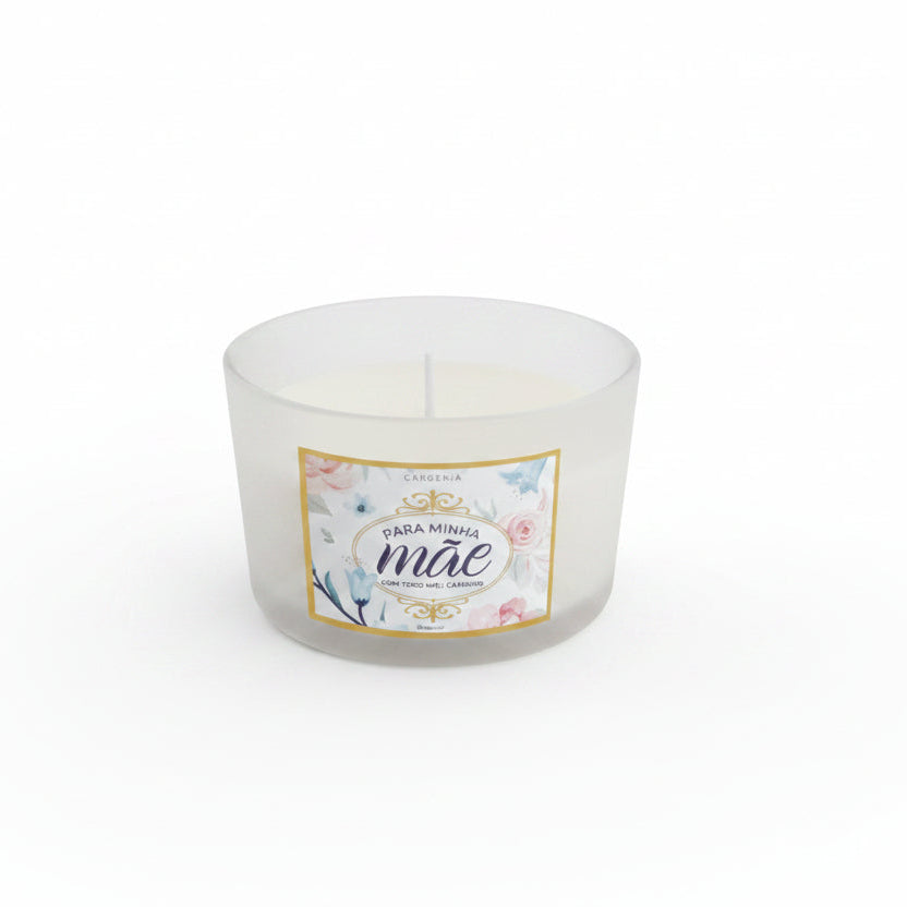 Vela Aromática Cera de Soja 120g – Para Minha Mãe com Todo Meu Carinho | Brasfoot