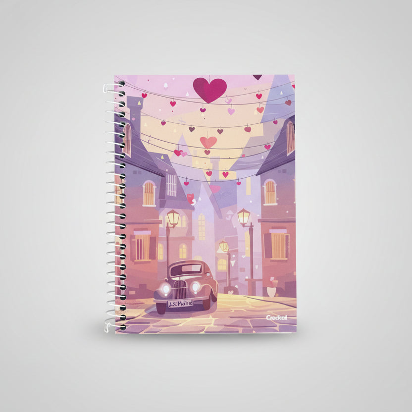 Caderno Pequeno 1/4 My Collection Feminino Credeal 80 Folhas Capa Dura 140 x 202 mm