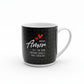 Caneca Porcelana Urban 300ml – Nosso Amor Faz um Bem Enorme Para Meu Coração | Brasfoot | Presente Criativo e Romântico