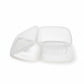 Conjunto 3 Potes Plástico Cristal 800ml Sanremo Fácil — Kit Hermético BPA Free SR125/3C10