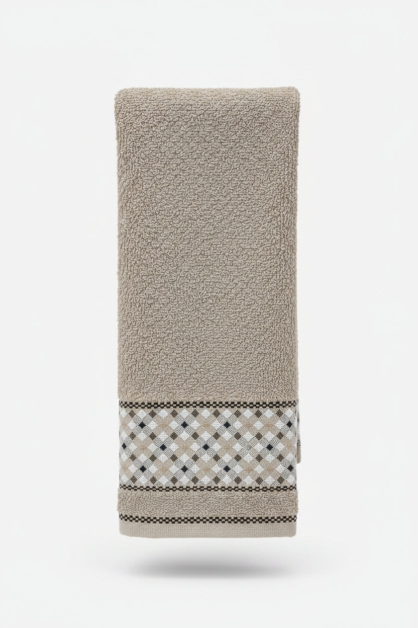 Pano de Copa Felpudo Jacquard Döhler Vida II Liso Savana 45x70cm Alta Absorção 340g/m²