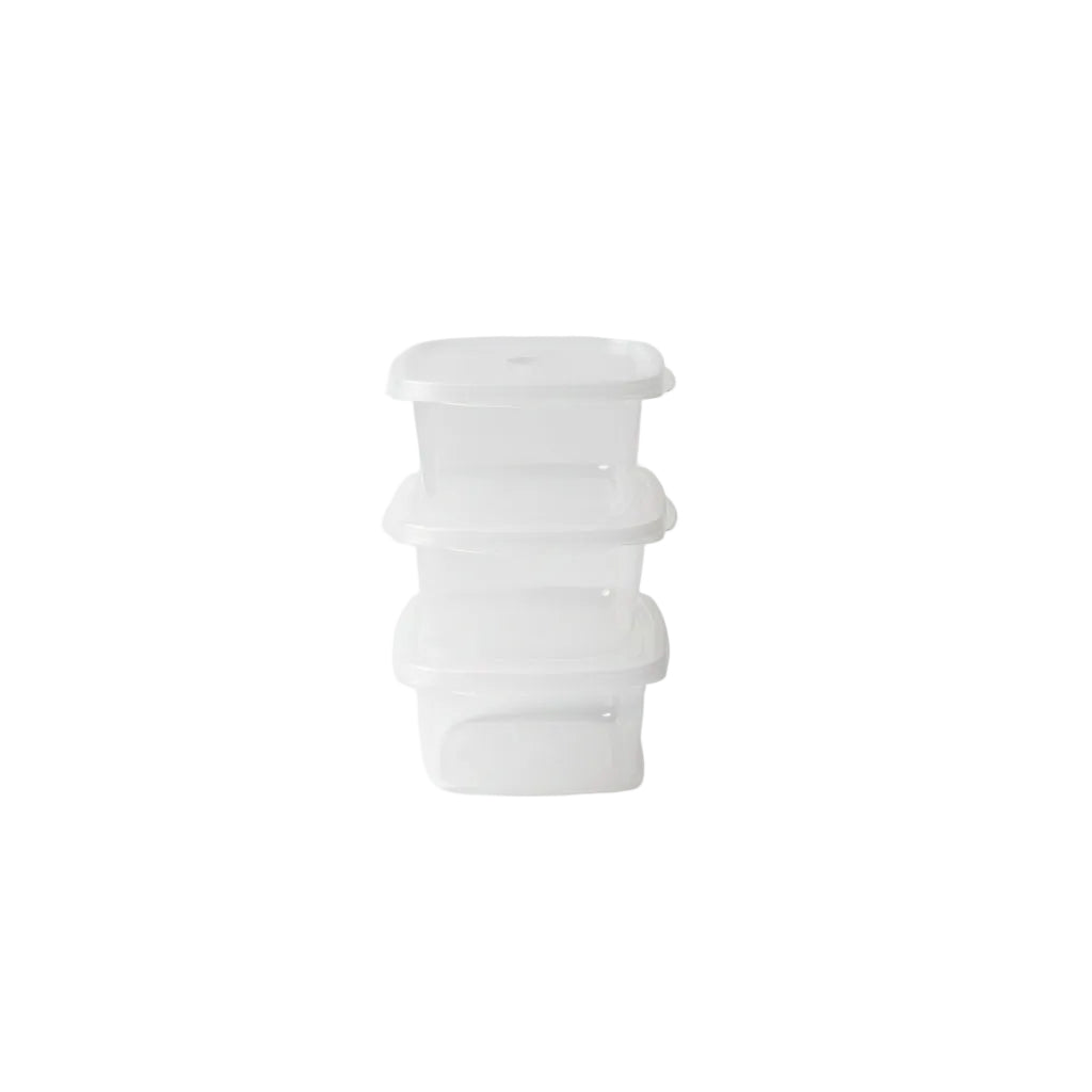 Conjunto 3 Potes Plástico Cristal 800ml Sanremo Fácil — Kit Hermético BPA Free SR125/3C10