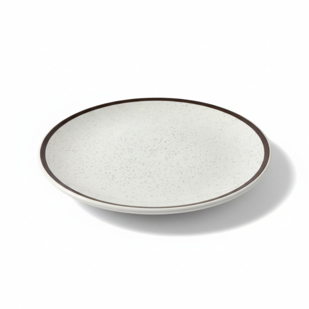 Conjunto de 6 Pratos de Sobremesa em Cerâmica 20 cm Unni Brisa Oxford