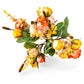 Buquê de Camélias Artificiais Amarelo e Laranja Outono 31 cm – 13 Hastes | Florarte
