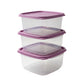 Conjunto 3 Potes Herméticos Plástico Sanremo 1,9L com Graduação – SR130/3C