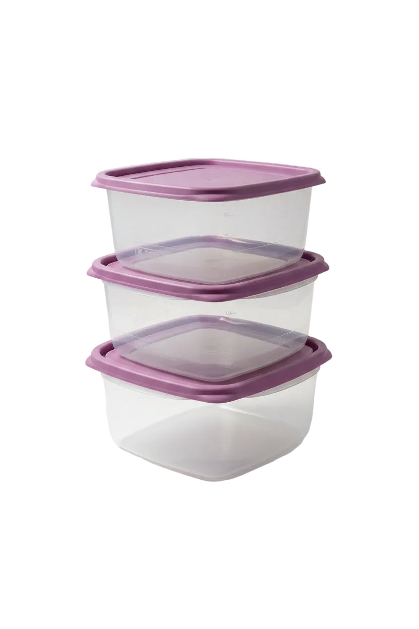 Conjunto 3 Potes Herméticos Plástico Sanremo 1,9L com Graduação – SR130/3C