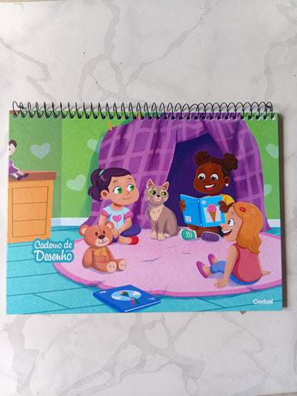 Caderno de Desenho Turma da Lala 60 Folhas | Credeal