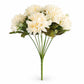 Buquê de Crisântemos Artificiais Creme Outono 40 cm – 9 Hastes | Florarte