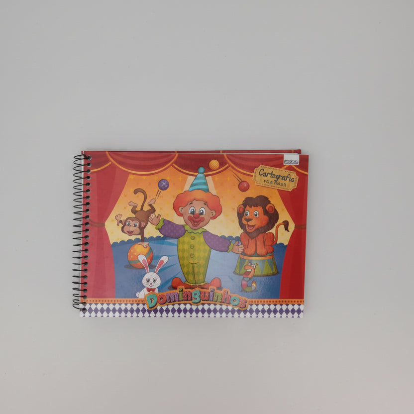 Caderno Cartografia Dominguinhos 150 g/m² | 40 Folhas | 275×200 mm | Escolar & Criativo