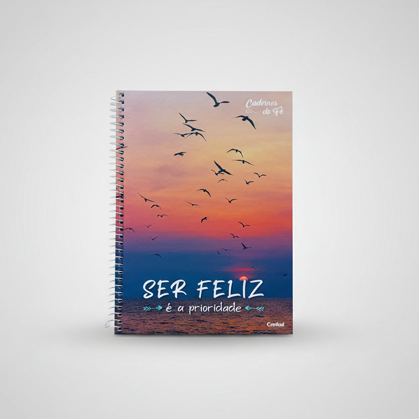 Caderno Universitário Credeal | Cadernos de Fé | Mensagens Religiosas – Capa Dura, 1 Matéria, 96 Folhas