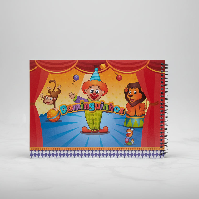 Caderno Cartografia Dominguinhos 150 g/m² | 40 Folhas | 275×200 mm | Escolar & Criativo