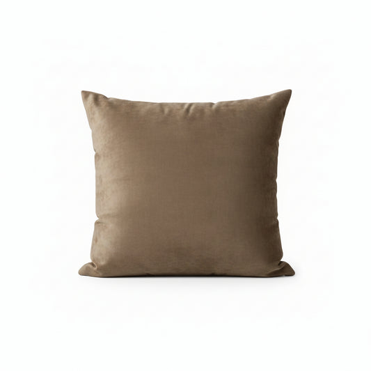 Capa de Almofada em Veludo Paris Marrom 43x43cm | Niazitex