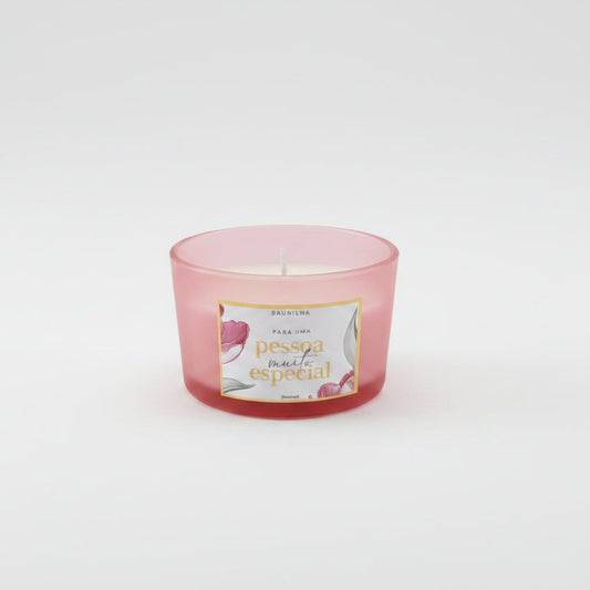 Vela Aromática Baunilha em Cera de Soja 120g | Para Uma Pessoa Muito Especial | Brasfoot Presentes