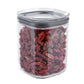 Pote Hermético PS 180 ml Sanremo 6,5 x 6,5 x 8,5 cm – Pote Hermético Pequeno 180 mL PS Transparente, Modular, Vedação com Silicone, Livre de BPA, Empilhável