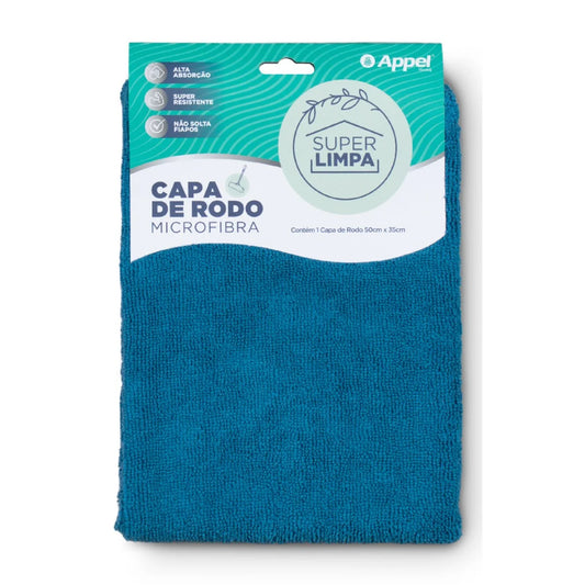 Capa de Rodo Microfibra Appel Super Limpa 50x35cm — Alta Absorção, Sem Fiapos