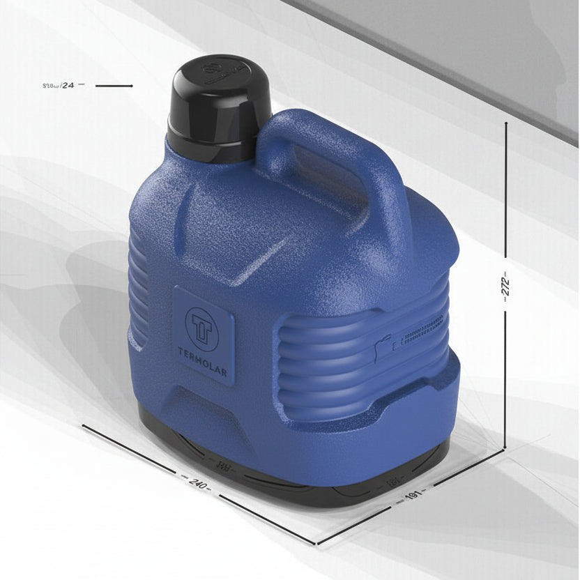 Garrafão Térmico Termolar Supertermo 5L Azul — Isolamento PU, 10h