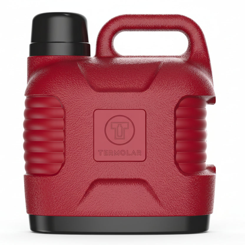 Garrafão Térmico Termolar Supertermo 5L Vermelho — Conserva Quente/Frio 10h | Rolha Clean