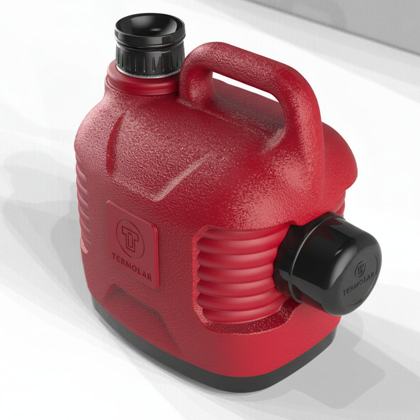 Garrafão Térmico Termolar Supertermo 5L Vermelho — Conserva Quente/Frio 10h | Rolha Clean