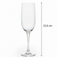 Taça de Champagne Nadir Imperatriz 220ml – Formato Flute | Vidro Cristalino