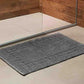 Tapete de Banheiro Essence Liso 50x80cm Cinza Amianto | Niazitex