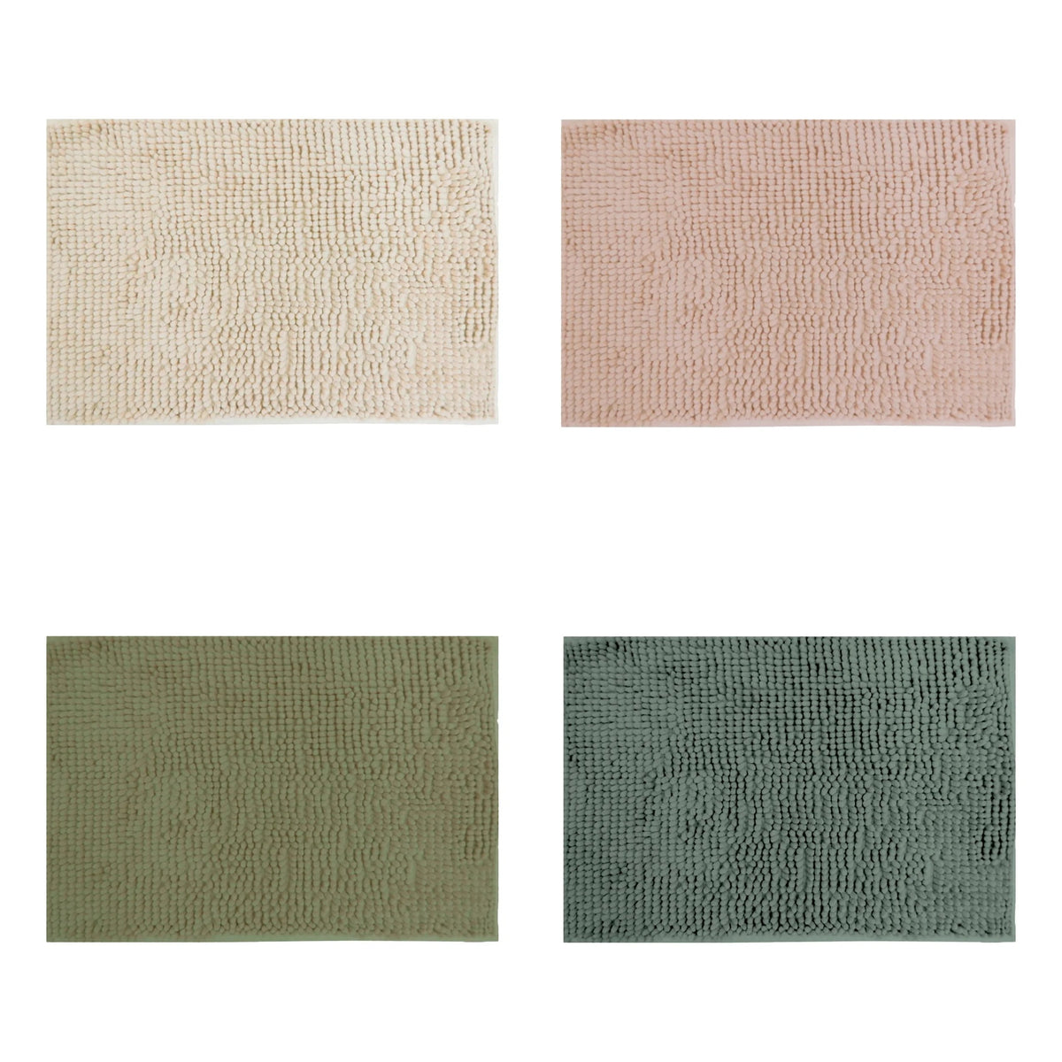 Tapete Antiderrapante Popcorn Appel 40x60cm – Microfibra Extra Macia para Banheiro e Quarto