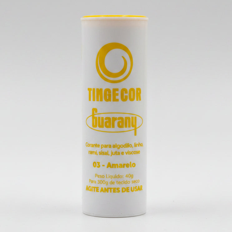 Corante para Tecidos Tingecor Guarany 40g — Tinge até 300g | Algodão, Viscose e Fibras Naturais