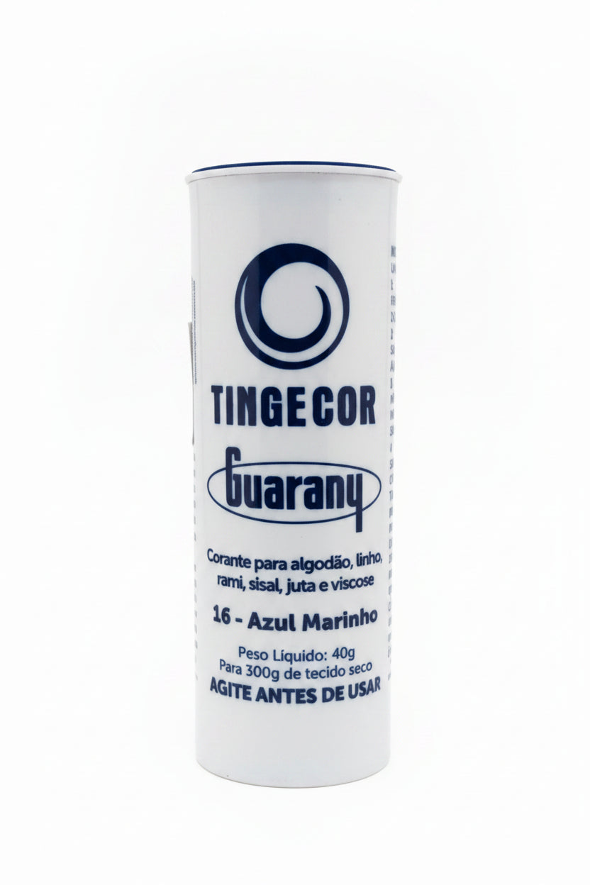 Corante para Tecidos Tingecor Guarany 40g — Tinge até 300g | Algodão, Viscose e Fibras Naturais