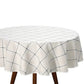 Toalha de Mesa Redonda 1,60 m 4 Lugares Döhler Clean Athenas Estampado Ieda 01 – 50% Algodão/Poliéster – Fácil Limpeza