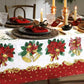 Toalha de Mesa de Natal 6 Lugares 1,40 m x 2,10 m Athenas Estampado Natal 107 | Dohler