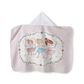 Toalha de Banho Infantil com Capuz Bailarina Döhler Velour 100% Algodão 90x70cm