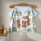 Toalha de Banho com Capuz de Ursinho Döhler Teddy | Velour 100% Algodão 90x70cm