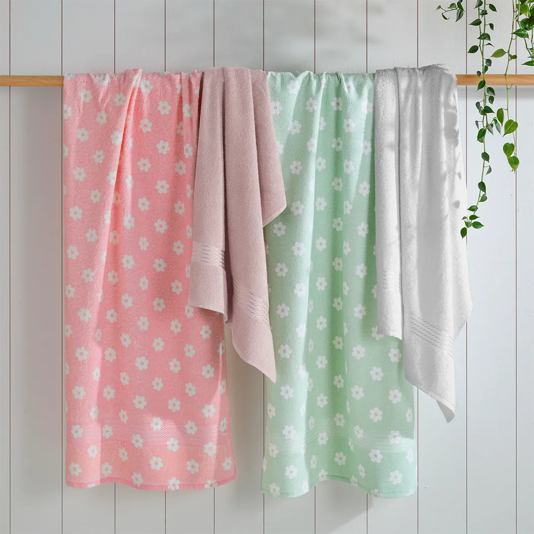 Toalha de Banho Döhler Prisma Graciosa Felpudo Estampado 70x140cm | 100% Algodão AF-1290