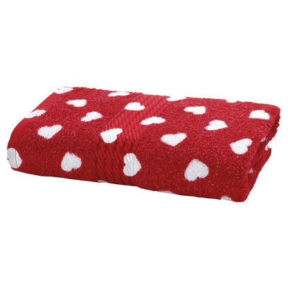 Toalha de Rosto Felpuda Döhler Prisma Love | 100% Algodão | 400 g/m² | 50x80cm