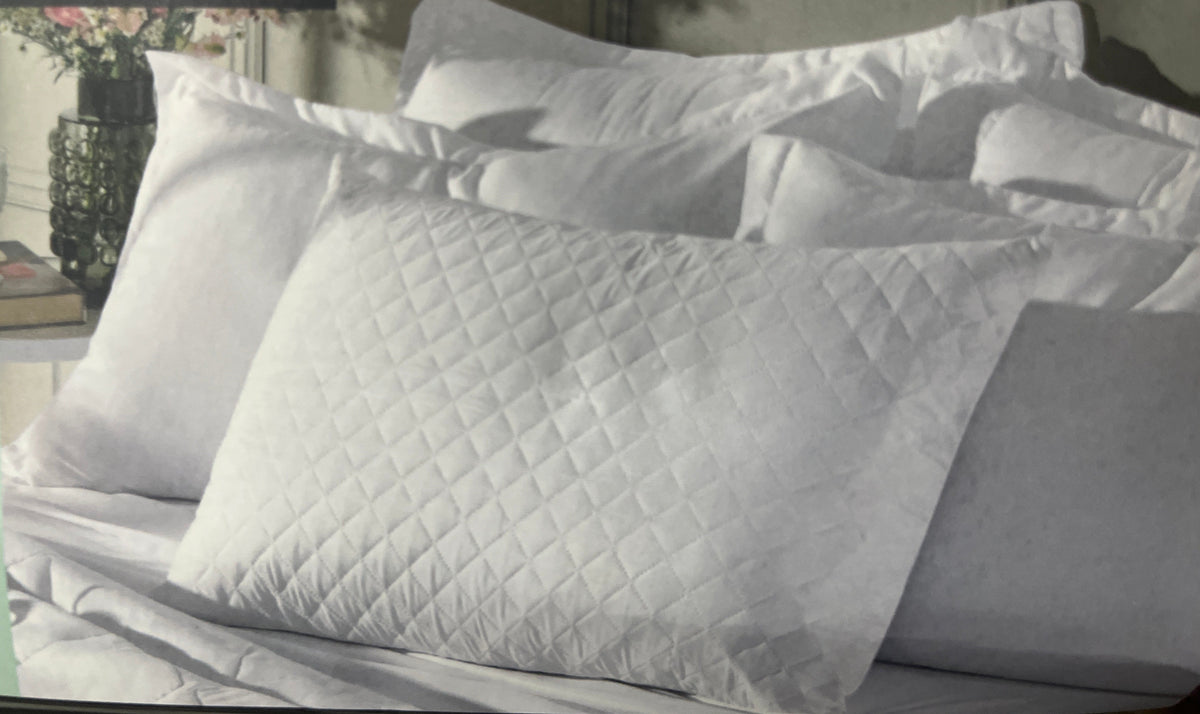 Protetor de Travesseiro Impermeável Matelassado Hedrons 50x70cm Branco