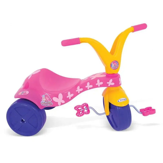 Triciclo Infantil Borboletinha Xalingo com Pedal – Motoca Rosa a partir de 2 Anos
