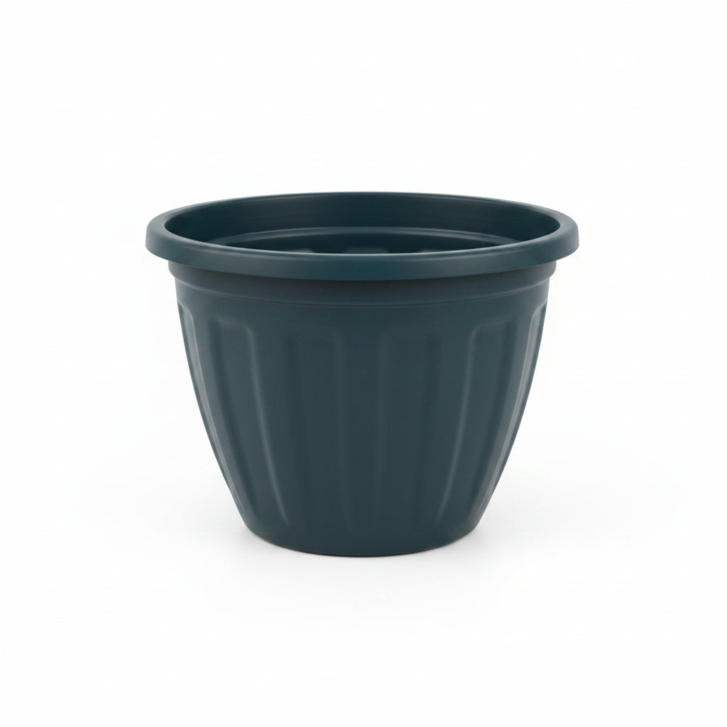 Vaso de Plantas Redondo Preto nº 3 Gibafer — Plástico Resistente 22 x 17 cm