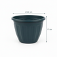 Vaso de Plantas Redondo Preto nº 3 Gibafer — Plástico Resistente 22 x 17 cm