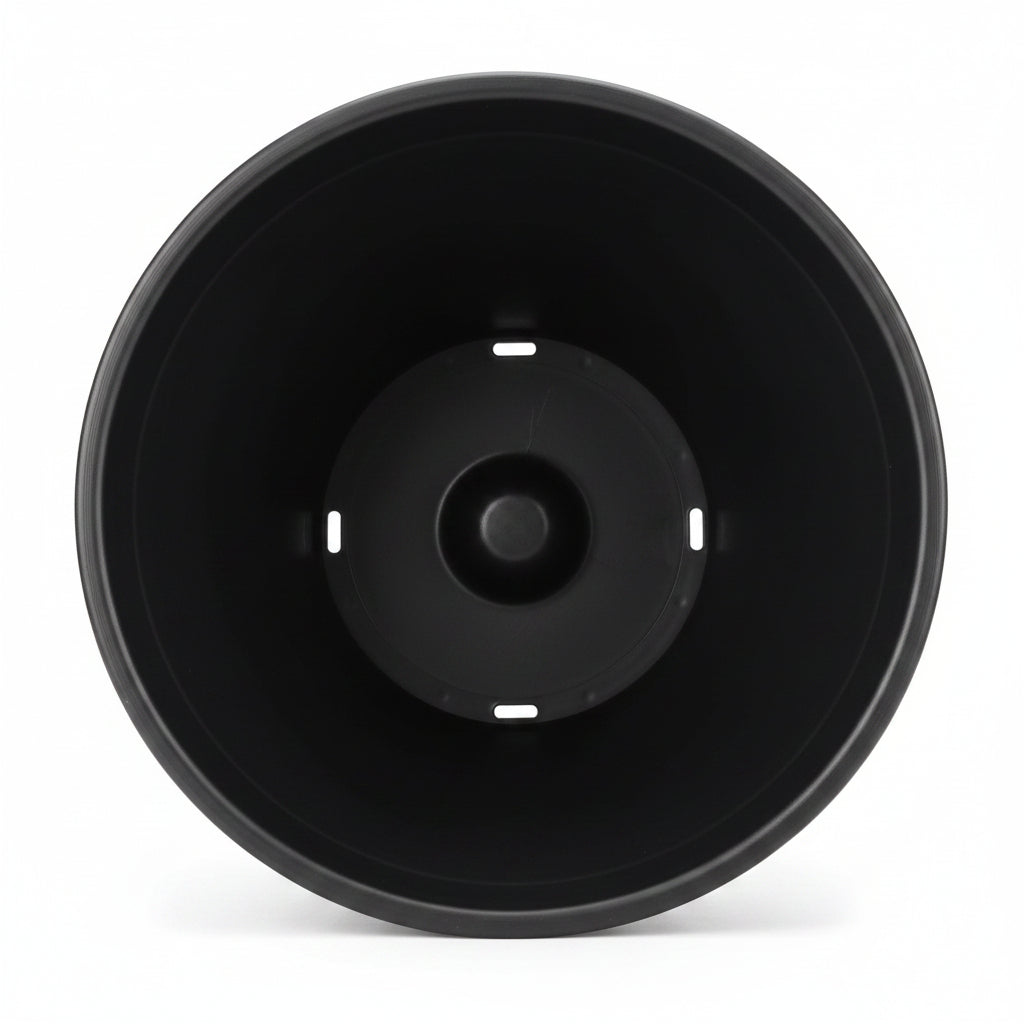 Vaso Plástico Redondo Preto nº 2 Gibafer – 17x13 cm | Ideal para Mudas, Temperos e Suculentas